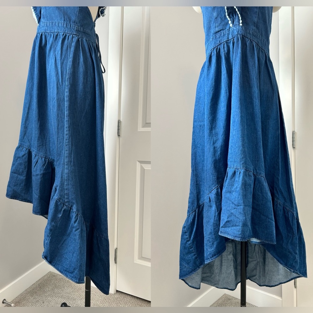 NWT Molly Bracken Ruffle Trim Woven Dress – Sz S - Picture 7 of 16